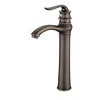 Mezclador de Orificio de un Solo Mango Que Aumenta la batidora Antigua del Grifo de Cobre de Agua fría y Caliente, AMP1107Q Bronce Verde Hecho en China