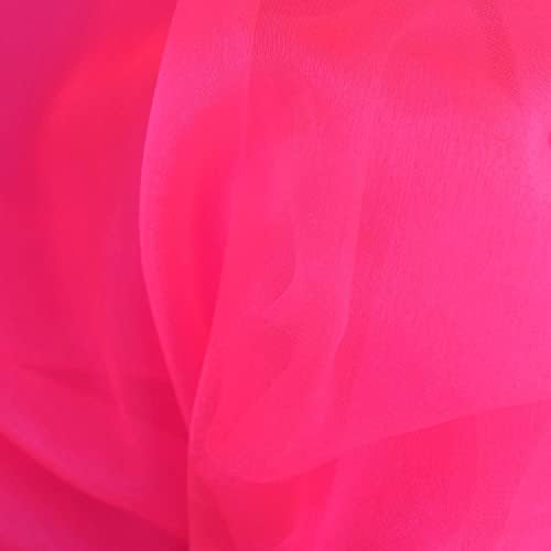 59" Wide Crystal Organza Voile Dress Dance Craft Fabric Material, per metre - Baby Pink
