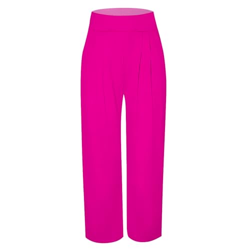 Palazzo Pants for Women Dressy High Waisted Wide Leg Pants Stretchy Loose Fit Casual Trousers with Pocket3