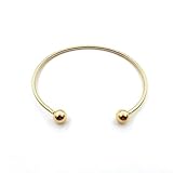 Pulsera de plata abierta, diseño simple de ajo brillante, ajuste ergonómico para un uso cómodo, accesorio de moda (B)