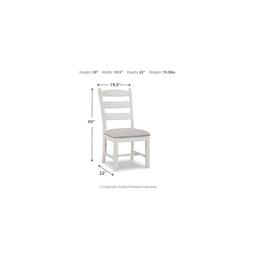 Signature Design By Ashley - Valebeck Dining Chairs - Set of 2 - Casual Style - White