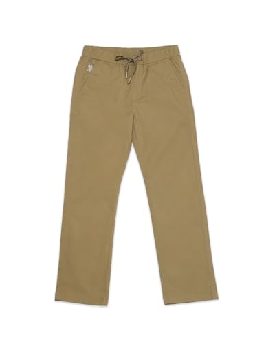 Image of U.S. POLO ASSN. Kids Slim fit Boys Cotton Trousers