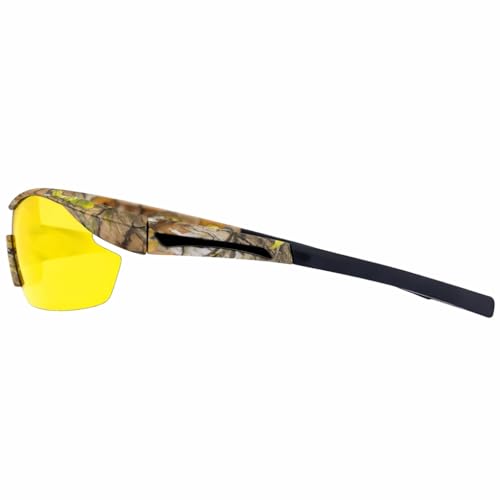 Image of Hornz Polarized Sunglasses Men Camouflage Wrap Around Sport Frame Lightweight