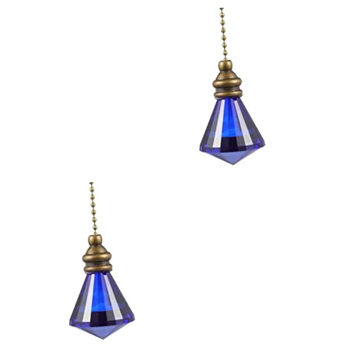 SOLUSTRE 2 Uds Extensor Decorativo Lámpara De Araña Colgante De Piedras Preciosas Accesorios De Adorno Conectores De Luz De Bronce Cadena De Bola Antigua Colgante En De Colorido para