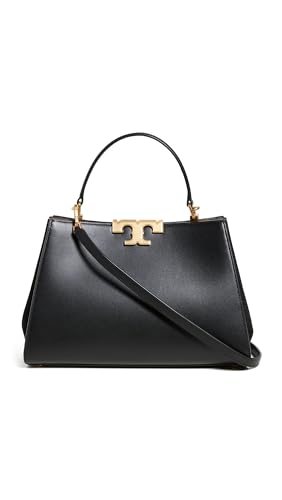 Tory Burch Women's Eleanor Satchel, Black, One Size