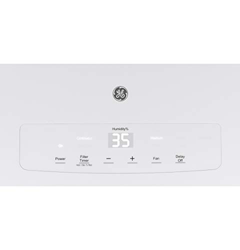 Ge Portable Dehumidifier 20 Pint, Perfect For Bedroom, Basement & Garage, Ideal For High Humidity Areas, Complete With Empty Bucket Alarm, Clean Filter Alert & Led Digital Controls, White #TOP5