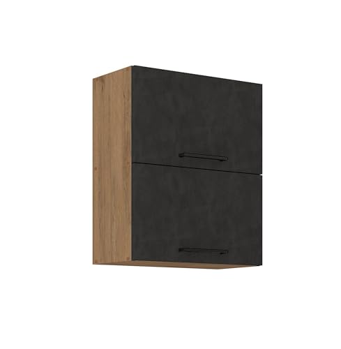 Kuechen-preisbombe Vigo Hängeschrank 60 cm Eiche Lancelot Matera Grau Küchenzeile Küchenblock Küche