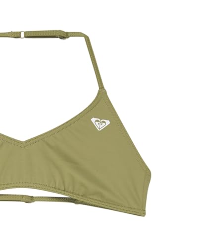 Bikini Roxy verde para niñas de 6 a 16 años con top estilo bralette cómodo 3