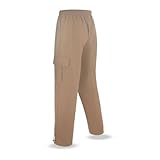 AKsit Mens Fashion Fleece Running Sweatpants Big Size Wild Cargo Pant Light Khaki XL