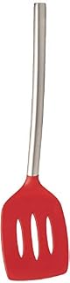 Tovolo Silicone Slotted Turner With Stainless Steel Handle, Pancake Spatula, Scratch-Resistant Kitchen Utensil