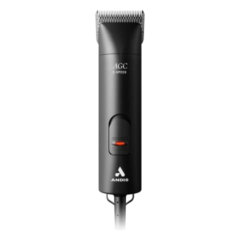 Andis 24675 UltraEdge 2-Speed Detachable Blade Clipper – Runs Cool & Quiet, Designed with Two-Speed Rotary Motor & Shatter-Proof Housing - For All Coats & Breeds - 120 Volts, Black Cover
