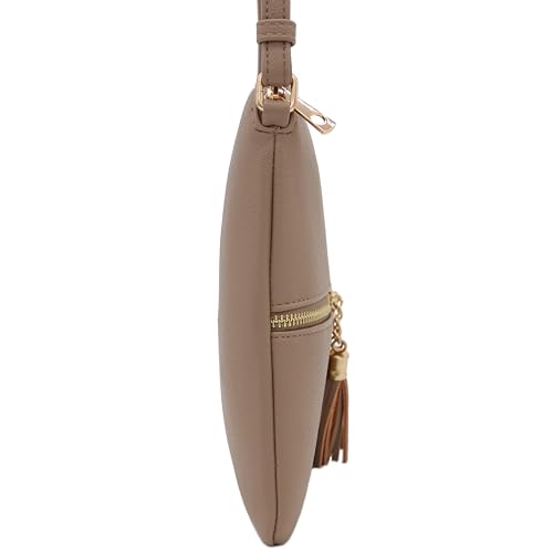 Image of DELUXITY Lightweight Medium Crossbody Bag with Tassel | Lightweight