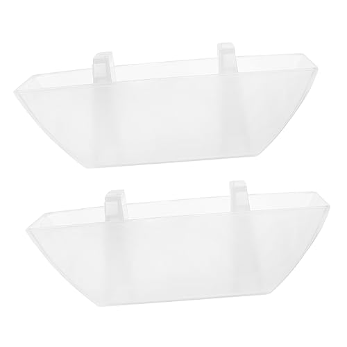 OUNONA 2個換気扇用プラスチックオイルカップ 耐久性素材 オイル収集カップ レンジフードオイルキャッチャー 設置簡単 清掃しやすいデザイン