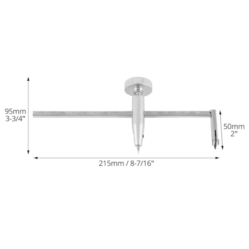 Image of QWORK Durable Drywall Circle Cutter, Sturdy Metal Construction