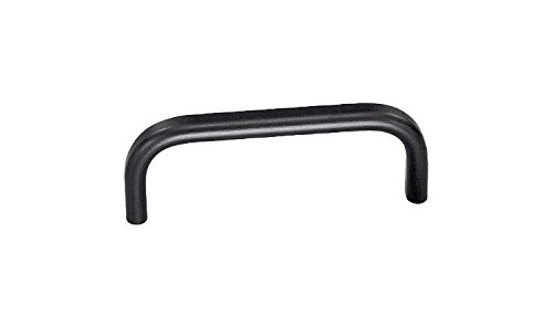 Kipp 06918-055051 Aluminum Oval Pull Handle with M5 Internal Thread, Matt Black Anodized Finish, 63 mm Length, Metric, 40 mm Height
