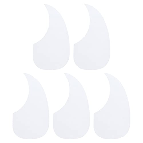 MECCANIXITY Acoustic Guitar Pickguard Fit 41Inch Self Adhesive Right Handed Acoustic-Electric Guitar Parts Water Drop Shape Transparent 5 Pack
