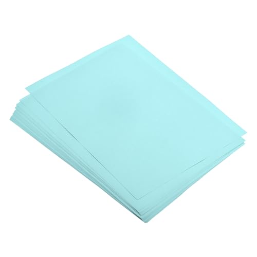 sourcing map 50 Sheets Colored Copy Paper 8.3 Inch Printer Paper 80gsm Light Blue for Office Printing Document Copying Invitations Forms Art Projects