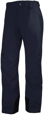 Helly Hansen Insulated Ski Pants - Waterproof Men's Snow Pants - Breathable Cold Weather Gear - Insulated Work Trousers, 597 Navy - Large
