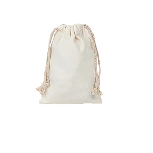 Sac de rangement à cordon en coton blanc réutilisable 75x120cm anti-poussière