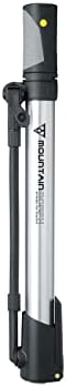 Topeak Mountain Morph Bike Pump , Silver, Black, 35 x 5.8 x 3 cm / 13.8” x 2.3” x 1.2”