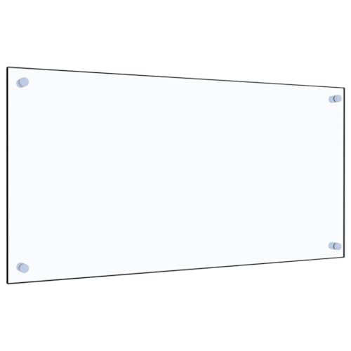 Myheimly Küchenrückwand Spritzschutz Fliesenspiegel Glasplatte Rückwand Herdspritzschutz Wandschutz Herd Küche Hartglas Transparent,80 x 40 cm
