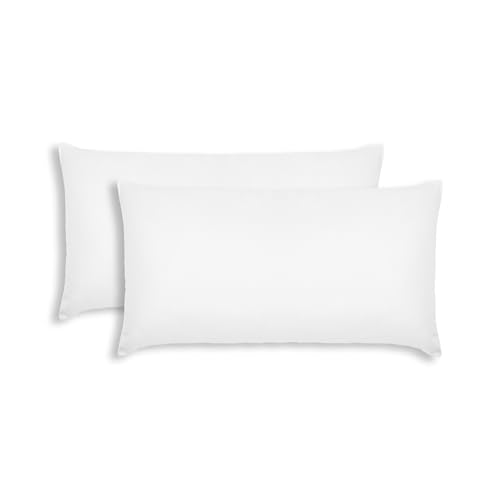 ALMOHADAONLINE-Relleno de Cojín de Tela – Fibra Siliconada Suave y Voluminosa, Transpirable y Hipoalergénica – Ideal para Cojines Decorativos, Sofás y Camas (2, 50x75 cm)