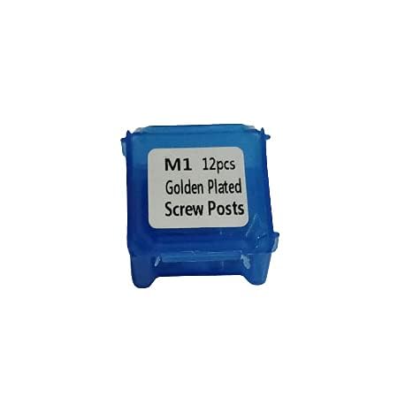 DENTAL TOOL Golden Metal Post Refill Screw (PACK OF 12PC) (M1)