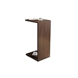 FZZDP Solid Wood Side Table Mobile C-Shaped U-Shaped Corner Table Small House Bedside Table Sofa Tea