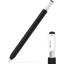 Pencil Case for Apple Pencil USB-C, Silicone Protective Cover Sleeve, Supports Magnetic Attachment Black