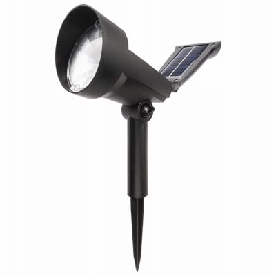 sun^⁠_⁠^ Amazon.com: 27115 Solar Spotlight, Black Plastic, 30 Lumens