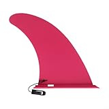 Surf Water Wave - Aleta de cola de 9 pulgadas para un seguimiento mejorado en kayaks y tablas de remo (rosa)
