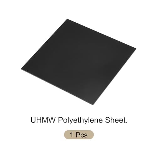 Image of 10 x 10 Inch UHMW Polyethylene Sheets, 5 /32 Inch Thick Ultra High Molecular Weight Black Plastic Sheet [for Home, Industrial]