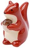 Fox and Fern Ceramic Mini Lucky Charm Painted Ornament Squirrel Decoration in Gift Box | From CGB Giftware's Fox and Fern's Range | GB05447