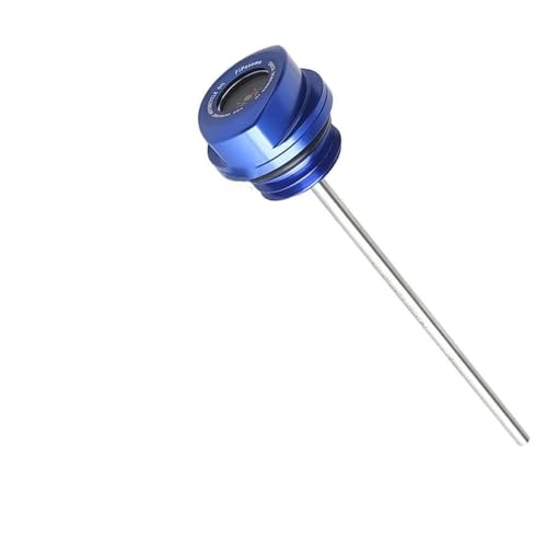 ツーリング用 トライ用 フリーホイーラー用 ロード用 エレクトラ用 ストリート用 グライド用 2017-24 オートバイ エンジン オイルゲージ 油温計 マグネット式オイルゲージ(Blue)