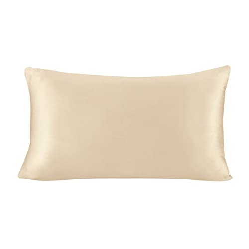 シルク 枕カバー シルク100% 美肌 美髪 保湿 まくら カバー ピローケース ホテル品質 寝癖防止 洗濯可能 silkpillowシャンパン