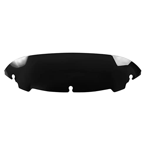 Image of Black 4.5 inch Wave Windshield Windscreen Wind Splitter Compatible for 14-24 Harley Davidson Touring Street Glide /Electra Glide /Ultra Limited /Tri Glide FLHT FLHX FLHXS FLHTK 2014-2024
