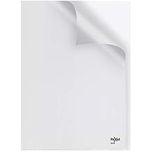 Rexel Nyrex Premium A4 Document Folder, Clear Embossed, 100mic, Cut Back, L-Folder, Pack of 25, 12121