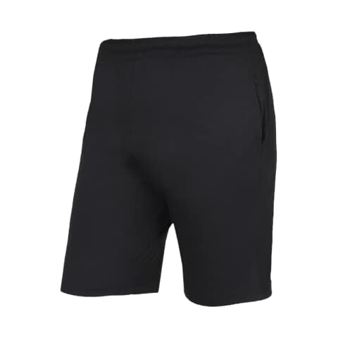 Men's Black 100% Jersey Cotton Pyjama Bottoms Lounge Wear Shorts Cotton Breathable Casual Jogging Gym Sleep Pj Shorts with Side Pockets (Medium) Cover