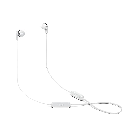 JBL TUNE 215BT - Drahtloses In-Ear-Headset mit Bluetooth 5.0 und integriertem Sprachassistenten, JBL Pure Bass Sound , bis zu 16 Stunden Musik, weiß