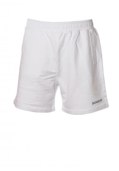  DONDUP, Bermuda con Elastico in Vita. UF648KF0196XXX-BERMUDA-000BIANCO (L)