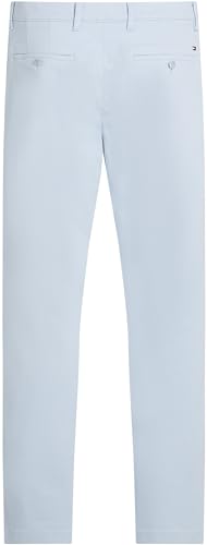 Tommy Hilfiger Herren Chino Hose Denton Satin Straight Fit, Blau (Breezy Blue), 29W/36L – Ansicht 6