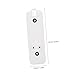 Doorbell Backplate White Plastic Anti-Theft Mount with Adjustable Installation Tools (2 Pieces)