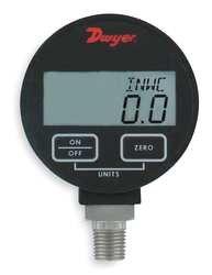 Dwyer Instruments, Inc. DPGW-09 1/4"BTM Dig Press Gage 0/200#