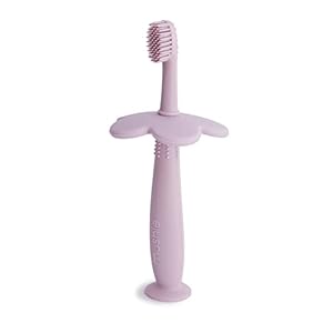 Mushie Kinderzahnbürste Blumen Design Soft Lilac