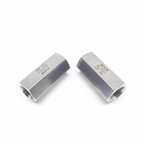 Clapet anti-retour robuste en acier inoxydable 304 hexagonal 1/4 pouce taraudé