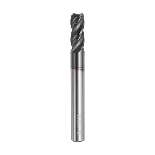 Image of HARFINGTON Carbide Square Nose End Mill Bit 7 /32 inch Cut Dia 4 Flutes TiAlN Coated Milling Cutter for Hardened Steel Metal (7 /32 inch Shank 7 /16 inch Cut Length 2 inch Long 30 Degree Helix)