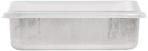 Nordic Ware Natural High Sided Sheet Cake Pan & Natural Aluminum Commercial Square Cake Pan With Lid, Exterior 9.88 X 9.88 Inches #TOP5