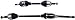 Detroit Axle - AWD Front CV Axles for 11-21 Jeep Grand Cherokee 11-25 Dodge Durango, 2 CV Axles Assembly 2012 2013 2014 2015 2016 2017 2018 2019 2020 Replacement