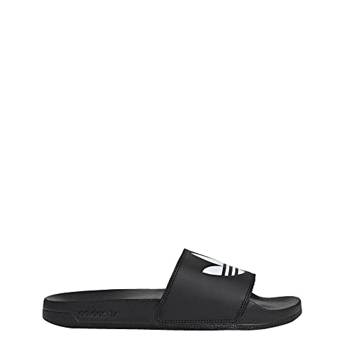 adidas Originals Men's Adilette Lite Slide, Core Black/White/Core Black, 8
