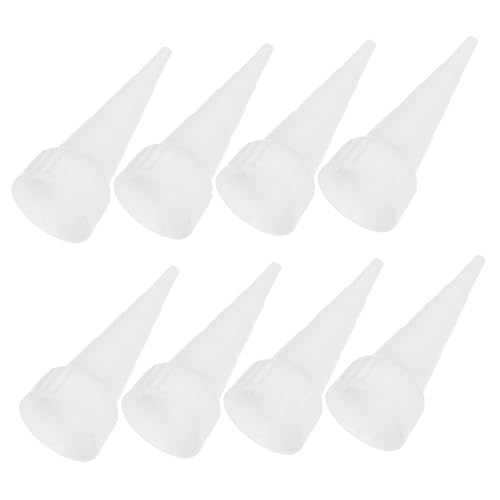 OUNONA 20個 入りコーキングノズルチップ プラスチック製耐久性 高精シーリング用 液量可能 窓ドア床用再利用可能アプリケーター工具